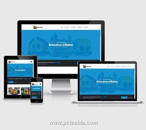 Cheap responsive web design - Brincolines Inflables, Los Angeles CA USA
