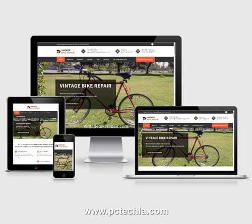Small business web design - Vintage Bike Repair, Los Angeles CA USA